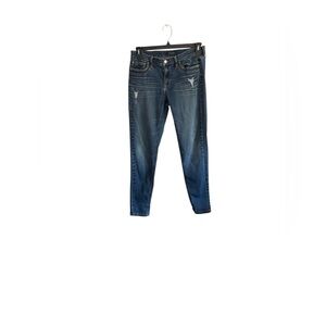 Just Black Women's Distressed Skinny Jeans - Blue